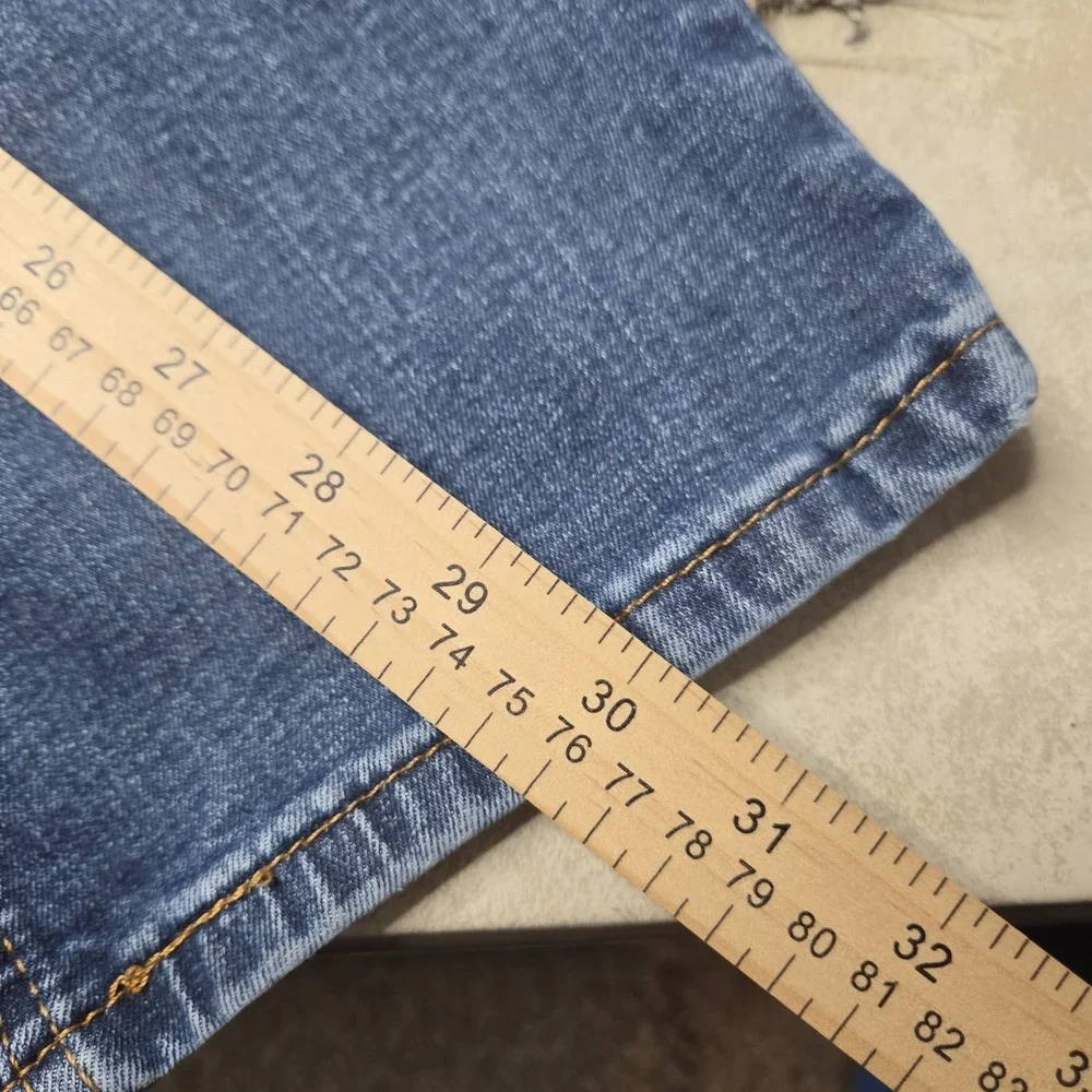 Levis‎ 541 Athletic Taper Mens Blue Jeans 42x32 Medium Wash Stretch Denim
